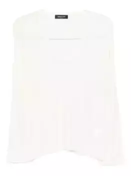 Футболка с V-образным вырезом и длинными рукавами Fabiana Filippi, нейтральный