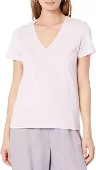 Футболка с V-образным вырезом и короткими рукавами со швом сзади Lilla P, цвет Orchid