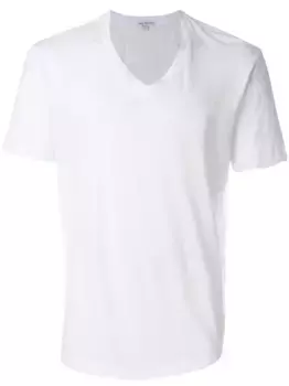 Футболка с V-образным вырезом James Perse, белый