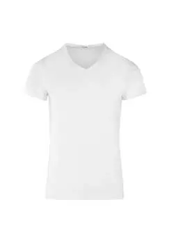 Футболка с v-образным вырезом классическая Hom, белый