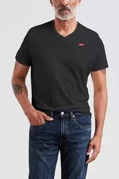Футболка с V-образным вырезом Levi'S, черный