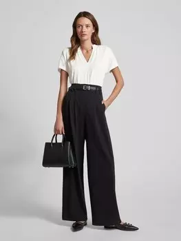 Футболка с V-образным вырезом, модель «Шира» MOS MOSH, экрю