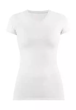Футболка с V-образным вырезом облегающая фигуру Сиена Normani, белый