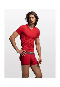 Футболка с V-образным вырезом RED 2059 Olaf benz, красный