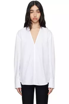 Футболка с V-образным вырезом Toteme, белый