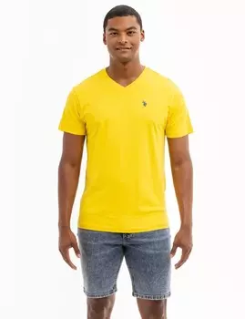 Футболка с V-образным вырезом U.S. Polo Assn., желтый
