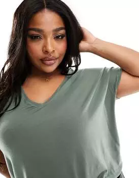 Футболка с v-образным вырезом Vero Moda Stone