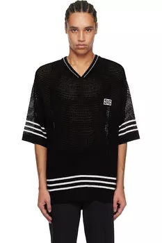 Футболка с V-образным вырезом Wooyoungmi, черный