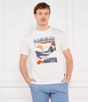 Футболка s-valdor ss Relaxed fit Napapijri, белый