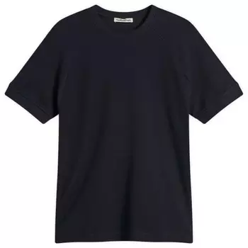 Футболка с вафельным принтом Ymc, синий