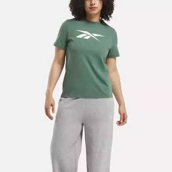 Футболка с векторной графикой Reebok, зеленый