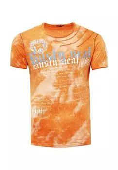 Футболка с великолепным эффектом батика RUSTY NEAL, оранжевый