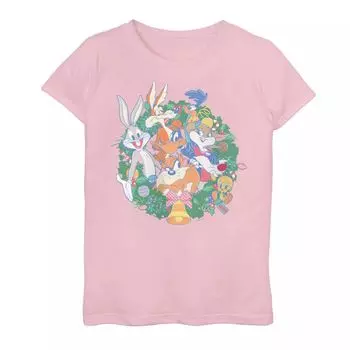 Футболка с венком для девочек 7–16 лет из Looney Tunes Group Bugs Bunny And Friends Licensed Character