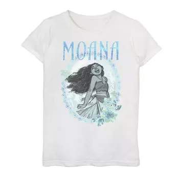 Футболка с венком для девочек Disney's Moana 7–16 лет Licensed Character