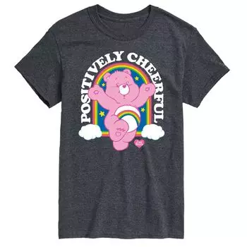 Футболка с веселым рисунком Big & Tall Care Bears Licensed Character, серый