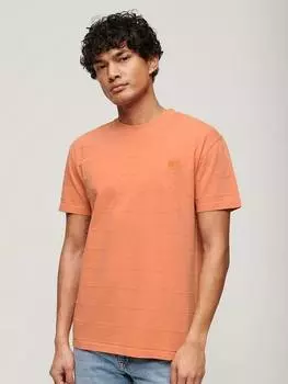 Футболка с винтажной текстурой из органического хлопка Superdry, цвет Smoked Rust Orange
