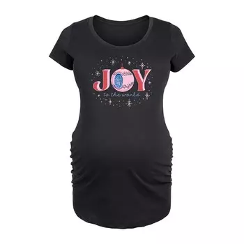 Футболка с винтажным орнаментом Maternity Joy Licensed Character, черный