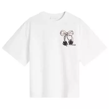 Футболка с вишней Moncler, белый