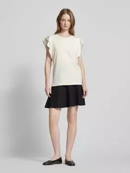 Футболка с воланами LIU JO SPORT, кремовый