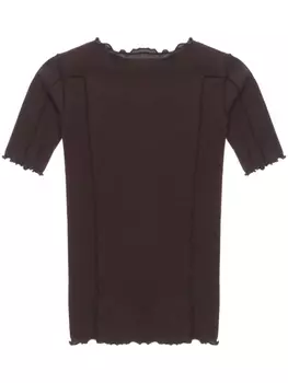 Футболка с волнистым краем Baserange, коричневый