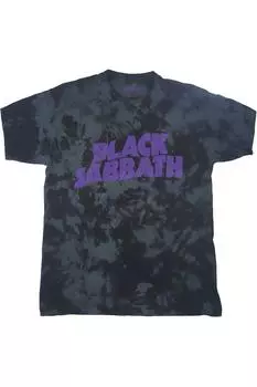 Футболка с волнистым логотипом Black Sabbath, черный