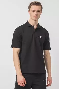 Футболка с воротником Calvin Klein Jeans, черный
