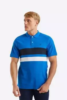 Футболка с воротником «Холт» Nautica, синий