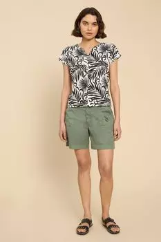 Футболка с воротником-нелли White Stuff, черный