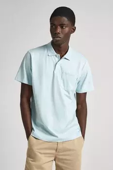 Футболка с воротником Pepe Jeans London, синий