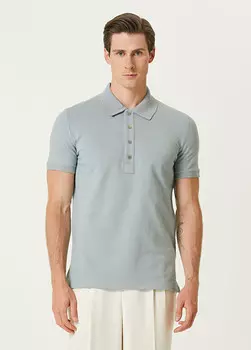 Футболка с воротником-поло Balmain, серый