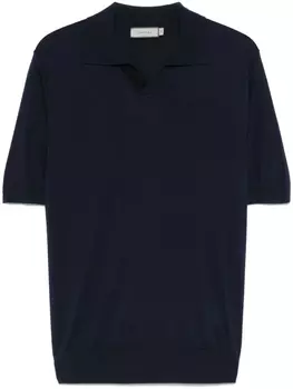 Футболка с воротником-поло Canali, синий