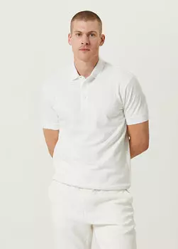 Футболка с воротником-поло цвета экрю Network