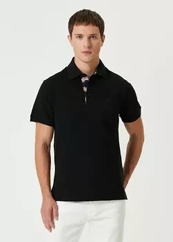 Футболка с воротником-поло Etro, черный