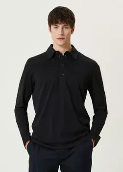 Футболка с воротником-поло Moncler, синий