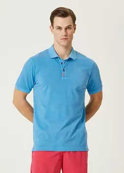 Футболка с воротником-поло Network, бирюзовый