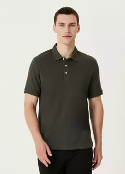 Футболка с воротником-поло Network, хаки