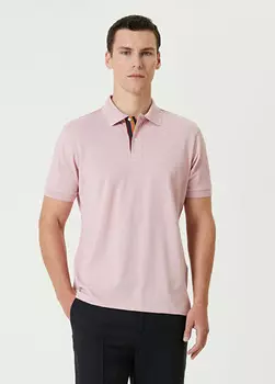 Футболка с воротником-поло Paul Smith, розовый