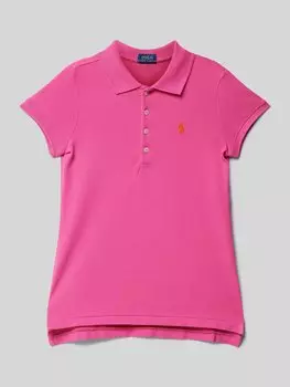 Футболка с воротником-поло Polo Ralph Lauren Teens, розовый