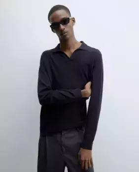 Футболка с воротником-поло Sfera, морской