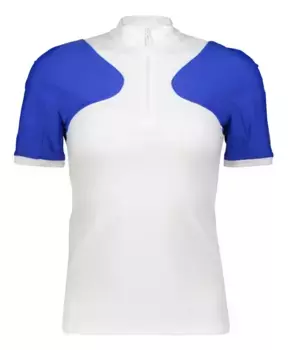 Футболка с воротником-стойкой из техно ткани Off White, белый