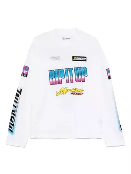 Футболка с воротником-воронкой Martine Rose, белый