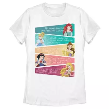 Футболка с вставками для юниоров Disney Princesses Attributes Licensed Character
