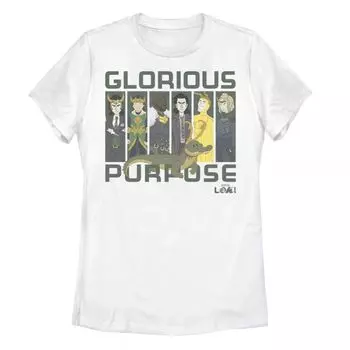 Футболка с вставками Glorious Purpose для юниоров Marvel Loki Variants Licensed Character