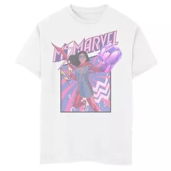 Футболка с вставками Marvel Ms Marvel First для мальчиков 8–20 лет Licensed Character