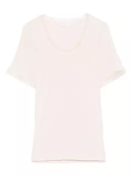 Футболка с вставкой из тюля LIU JO, розовый