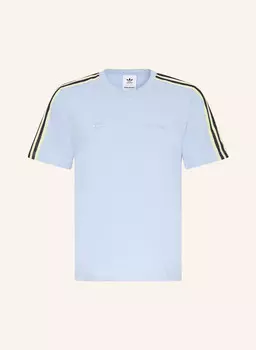Футболка с втачным узором «Уэльс Боннер» Adidas Originals, голубой