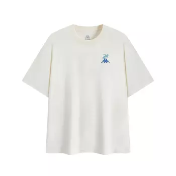 Футболка с втачными рукавами унисекс Kappa, Tallow White-0111