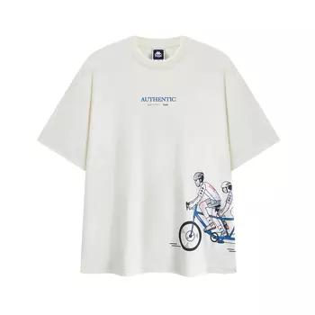 Футболка с втачными рукавами унисекс Kappa, Tallow White-0111