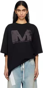Футболка с выбеленным логотипом 6 aison argiela MM6 Maison Margiela