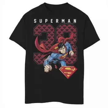 Футболка с выпадающим логотипом DC Comics Superman для мальчиков 8–20 лет Licensed Character